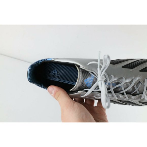 New w/o Box Adidas Adizero F50 TRX FG Leather Soccer Cleats Shoes Silver Mens 13 - Picture 8 of 9